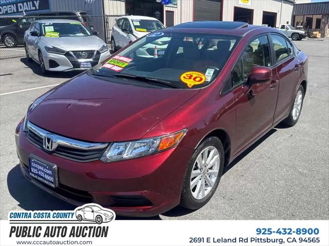 2012 Honda Civic EX for sale in Pittsburg, CA