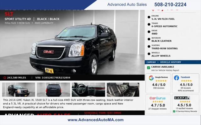 2014 GMC Yukon XL SLT for sale in North Attleboro, MA