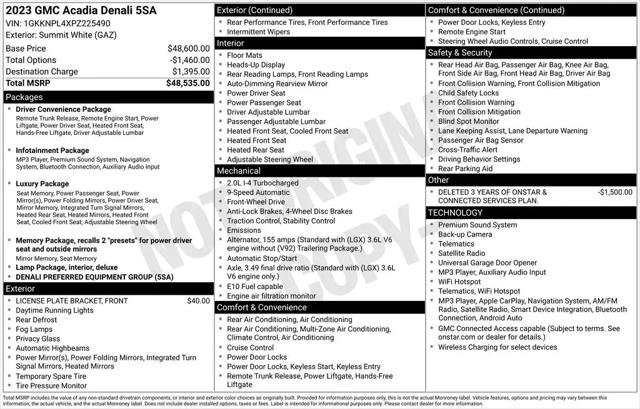 2023 GMC Acadia FWD Denali for sale in McKinney, TX