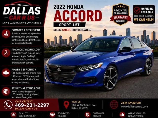 2022 Honda Accord Sport for sale in Dallas, TX