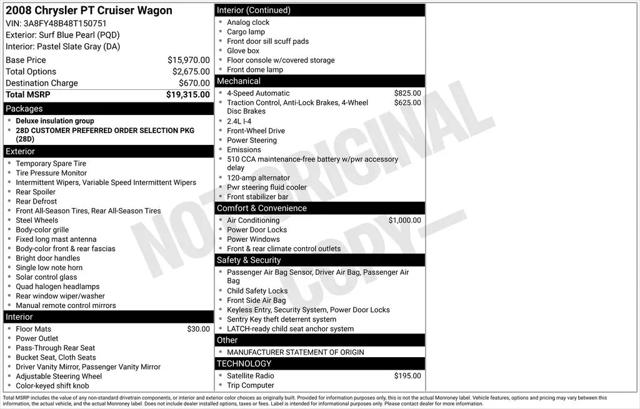 2008 Chrysler PT Cruiser LX for sale in Clinton Township, MI