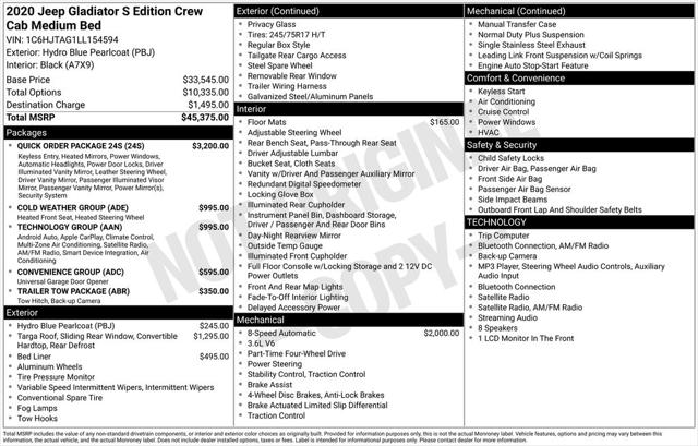 2020 Jeep Gladiator Sport S for sale in Lillington, NC
