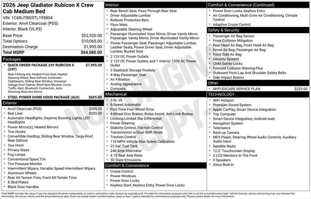 2026 Jeep Gladiator Rubicon for sale in Lillington, NC
