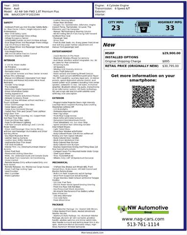 2015 Audi A3 1.8T Premium