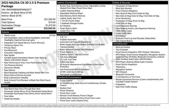 2023 Mazda CX-30 2.5 S Premium for sale in Pittsfield, MA
