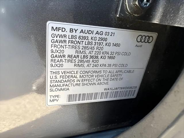 2021 Audi Q7 Premium Plus 45 TFSI quattro Tiptronic