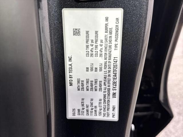 2026 Tesla Model 3 Rear-Wheel Drive