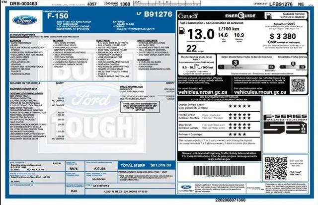 2020 Ford F-150 King Ranch