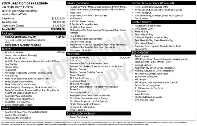 2020 Jeep Compass Latitude 4x4