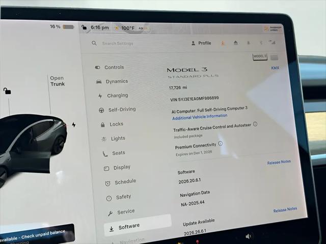 2021 Tesla Model 3 Standard Range Plus Rear-Wheel Drive