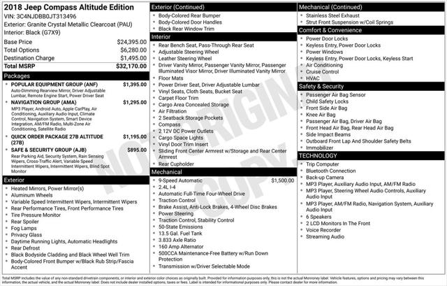 2018 Jeep Compass Altitude 4x4