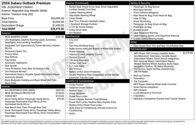 2026 Subaru Outback Premium