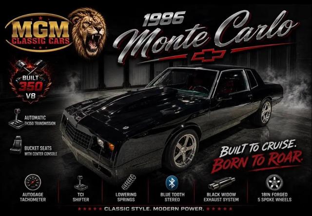 1986 Chevrolet Monte Carlo Built 350 - BUCKET SEATS for sale in Addison, IL