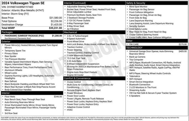 2024 Volkswagen Tiguan 2.0T SE for sale in Huntsville, AL
