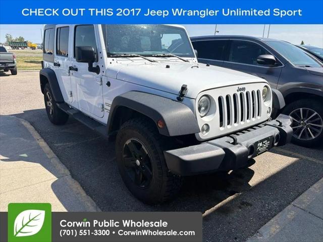 2017 Jeep Wrangler Unlimited Sport 4x4 for sale in Fargo, ND