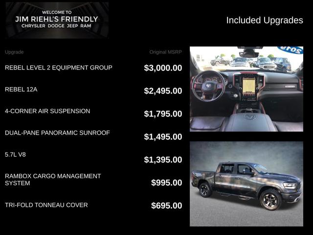 2019 Ram 1500 Rebel Crew Cab 4x4 57 Box
