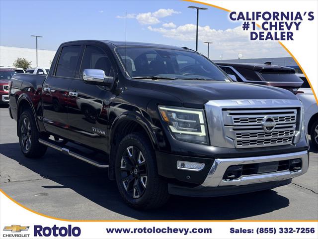 2021 Nissan Titan Crew Cab Platinum Reserve 4x4 for sale in Fontana, CA