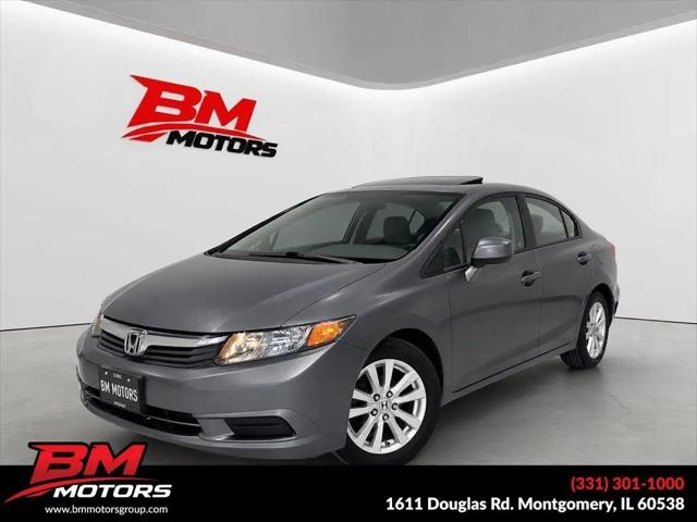 2012 Honda Civic EX for sale in Montgomery, IL