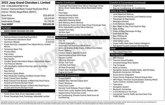 2023 Jeep Grand Cherokee L Limited 4x4 for sale in East Hartford, CT