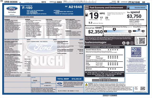 Used 2023 Ford F-150 Platinum For Sale in Muscle Shoals, AL