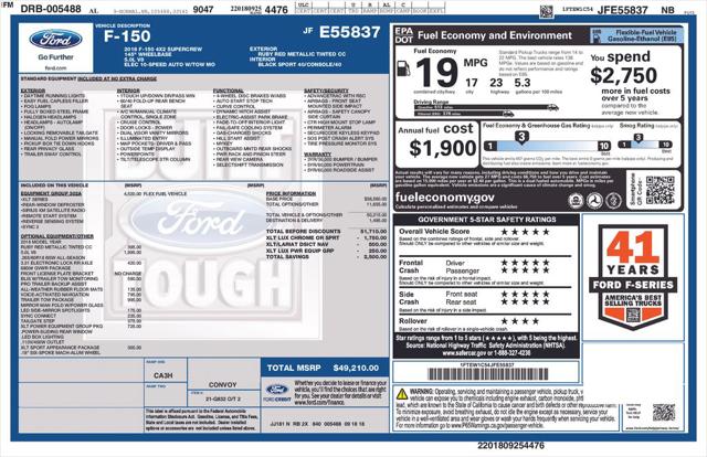 Used 2018 Ford F-150 XLT For Sale in Muscle Shoals, AL