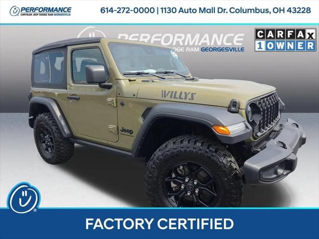 2025 Jeep Wrangler 2-Door Willys 4x4 for sale in Columbus, OH