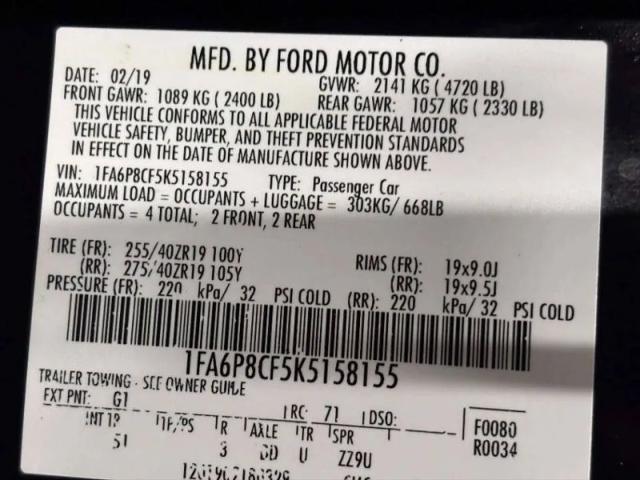 2019 Ford Mustang GT Premium