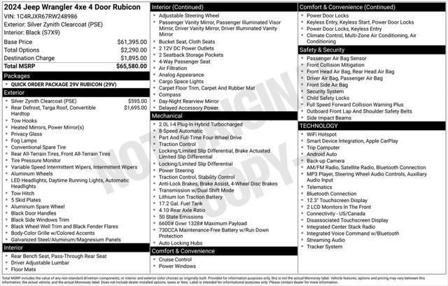 2024 Jeep Wrangler 4xe Rubicon 4xe