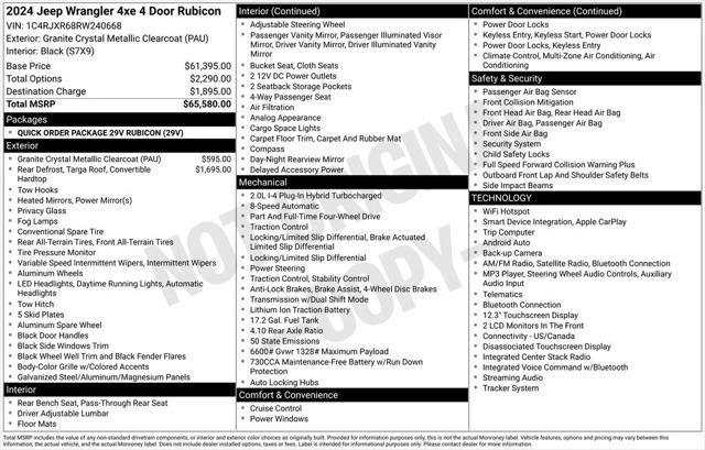 2024 Jeep Wrangler 4xe Rubicon 4xe 2024 Jeep Wrangler 4xe Rubicon 4xe