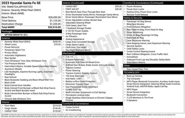 2023 Hyundai Santa Fe SE 2023 Hyundai Santa Fe SE