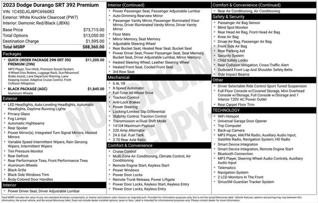 2023 Dodge Durango SRT 392 Premium AWD