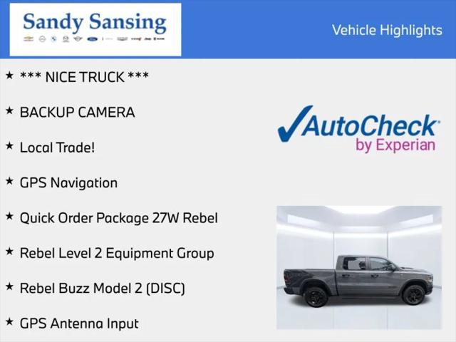 2023 Ram 1500 Rebel Crew Cab 4x4 57 Box