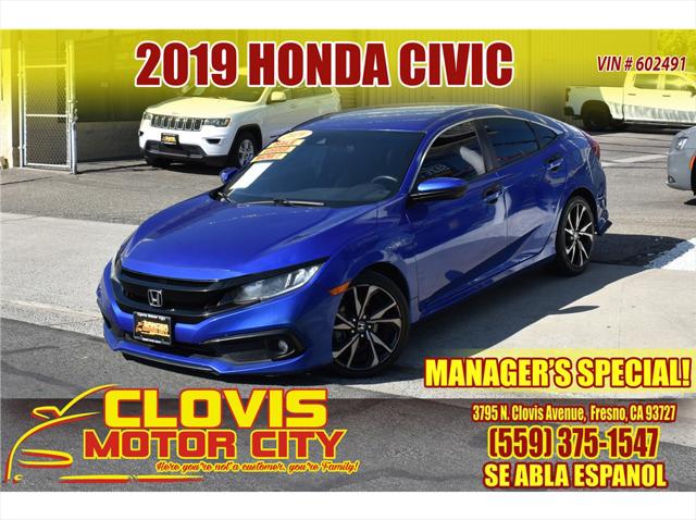 2019 Honda Civic Sport for sale in Fresno, CA