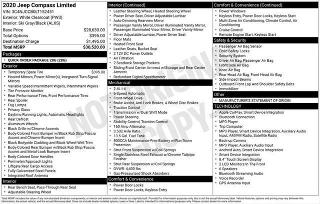 2020 Jeep Compass Limited FWD