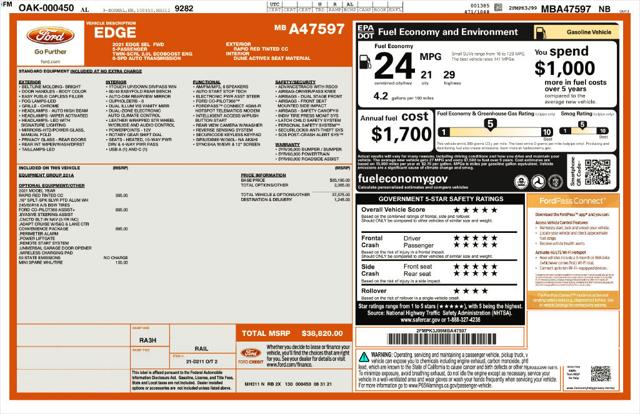 Used 2021 Ford Edge SEL For Sale in Muscle Shoals, AL