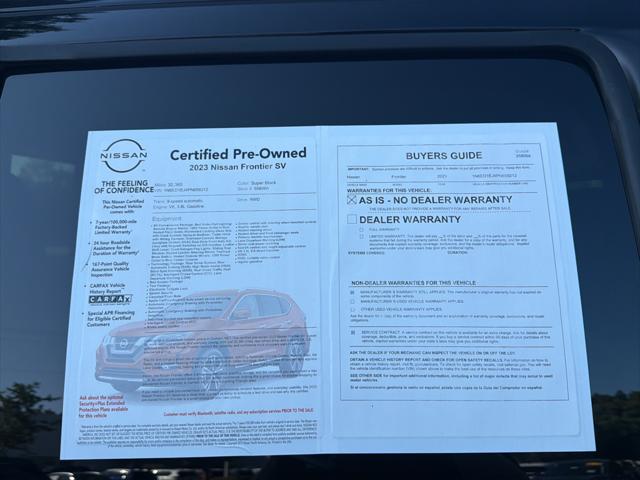 2023 Nissan Frontier Crew Cab SV 4x2