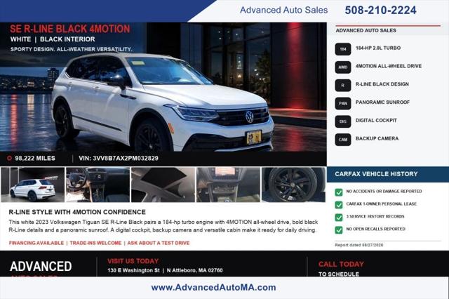 2023 Volkswagen Tiguan 2.0T SE R-Line Black for sale in North Attleboro, MA