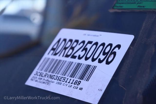 2025 Ram ProMaster Cargo Van Tradesman Low Roof 118 WB w/Pass Seat