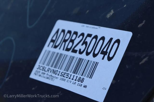 2025 Ram ProMaster Cargo Van Tradesman Low Roof 118 WB w/Pass Seat