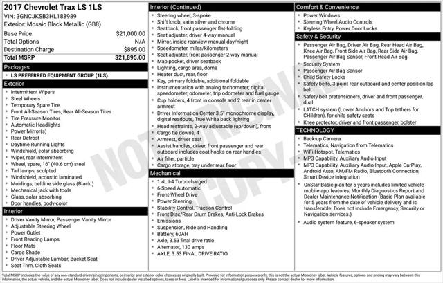 2017 Chevrolet Trax LS