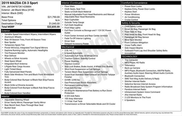 2019 Mazda CX-3 Sport 2019 Mazda CX-3 Sport