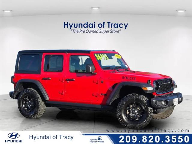 2025 Jeep Wrangler 4-Door Willys 4x4 for sale in Tracy, CA