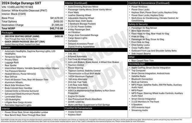 2024 Dodge Durango SXT