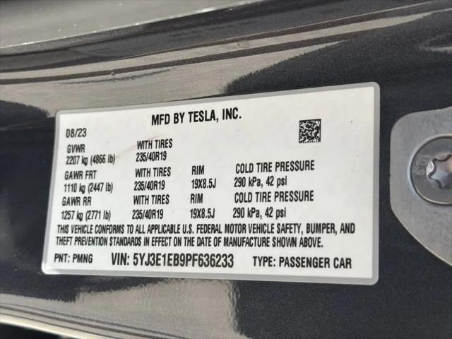 2023 Tesla Model 3 Long Range Dual Motor All-Wheel Drive