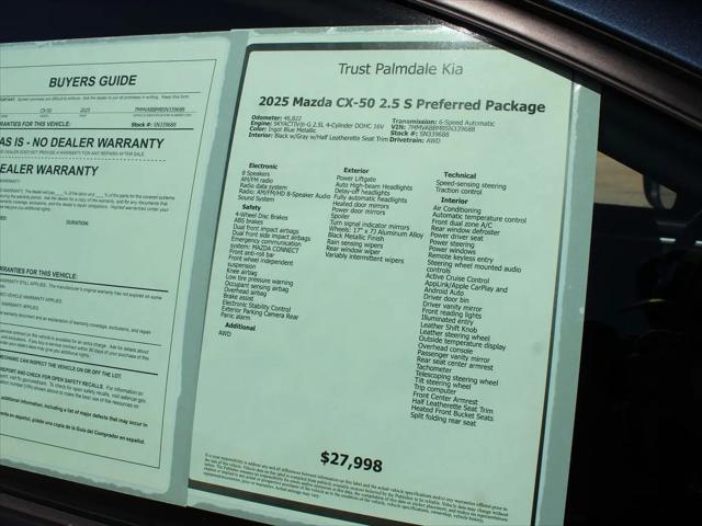 2025 Mazda CX-50 2.5 S Preferred Package