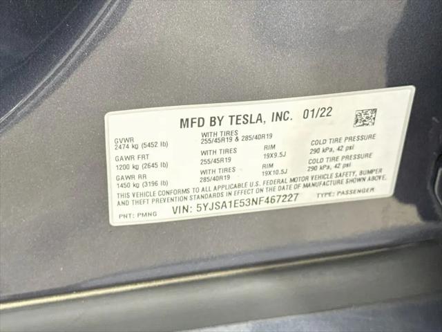 2022 Tesla Model S Dual Motor All-Wheel Drive