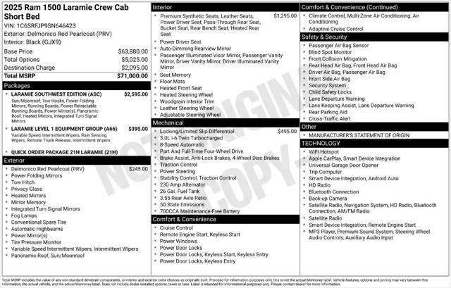 2025 Ram 1500 Laramie Crew Cab 4x4 57 Box