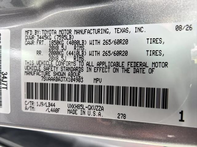 2026 Toyota Sequoia 1794 Edition