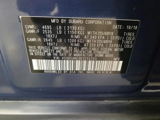 2019 Subaru Outback 2.5i Limited