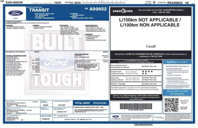 2024 Ford Transit Cargo Van T-250